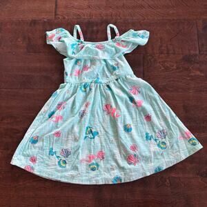 Jumping Beans Disney Little Mermaid Girls 3T Dress Summer Sleeveless Green